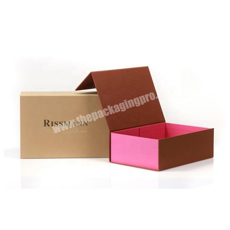 Custom Cardboard Packaging Boxes With Folding Magnetic Lid For Gift