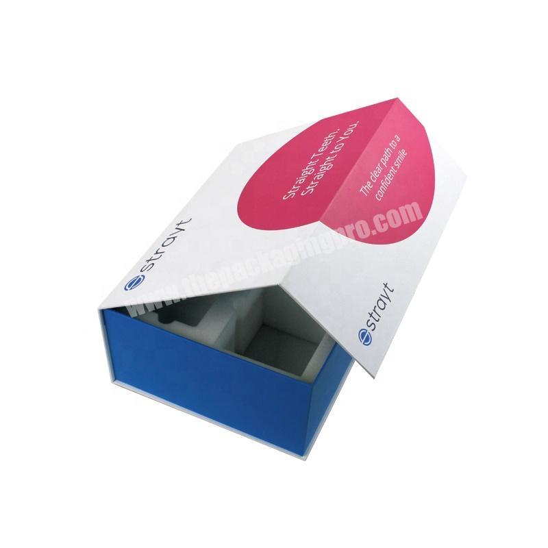 Custom cardboard packaging paper box printed magnetic closure gift box