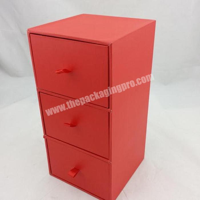 Custom cardboard packaging paper drawer storage gift box