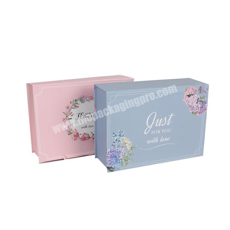 Custom Cardboard Paper Packaging magnetic Gift Box Fashionable Jewelry Gift Packages