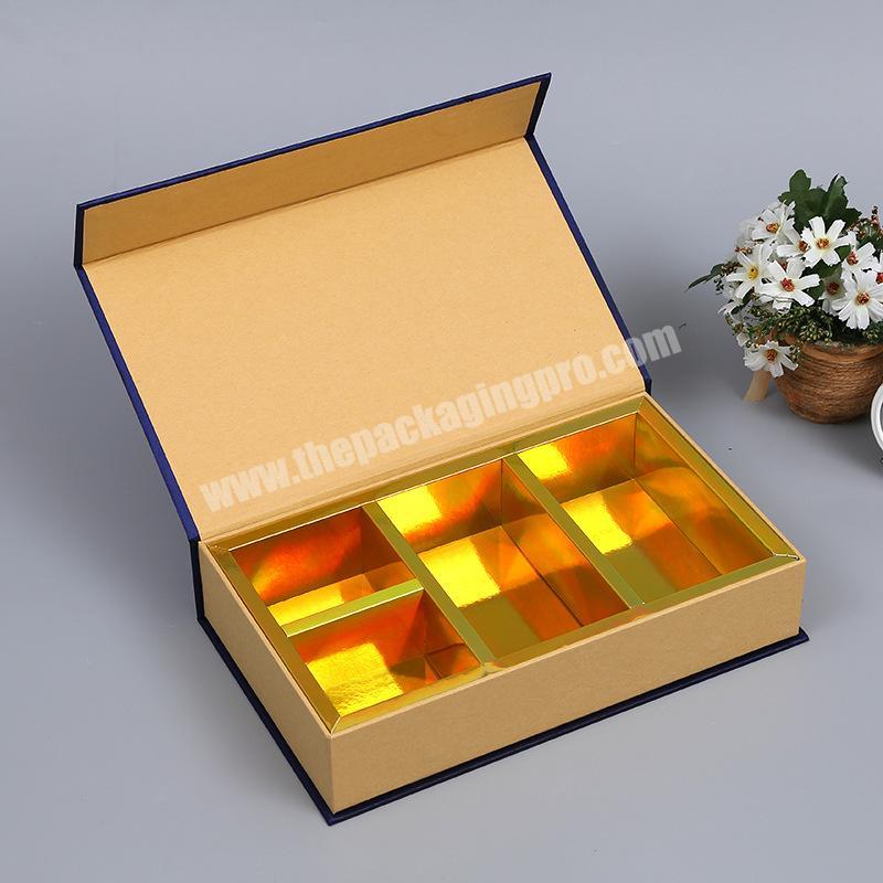 Custom cardboard rectangular color printing universal packaging gift box creative folding flip gift box custom LOGO