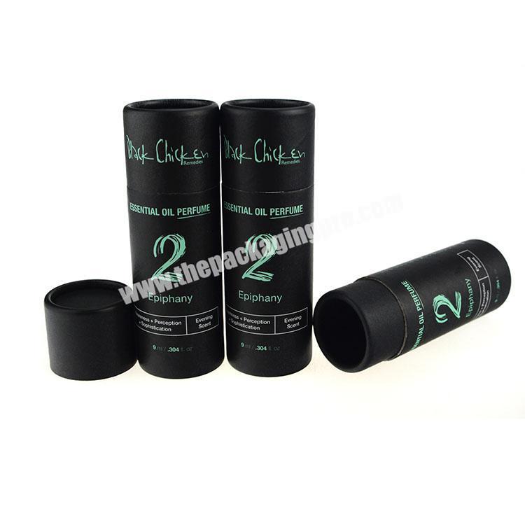 custom cardboard tube black paper tube 30ml cylinder round packaging boxes