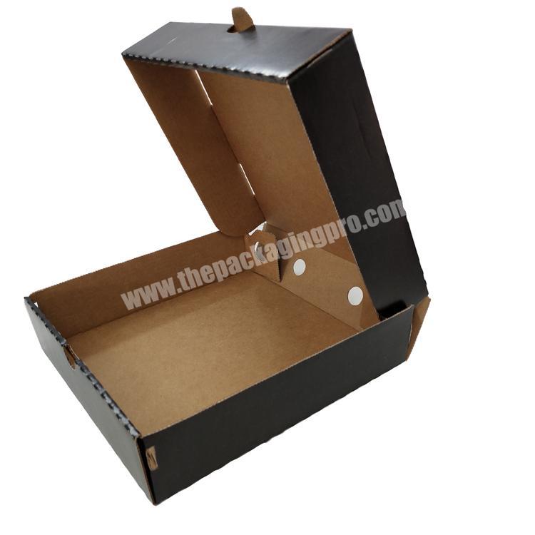 Custom Carton Packaging Printed Logo Cardboard Folding Plane Recycled Black Corrugated Mailing Box For Clothes Packaging