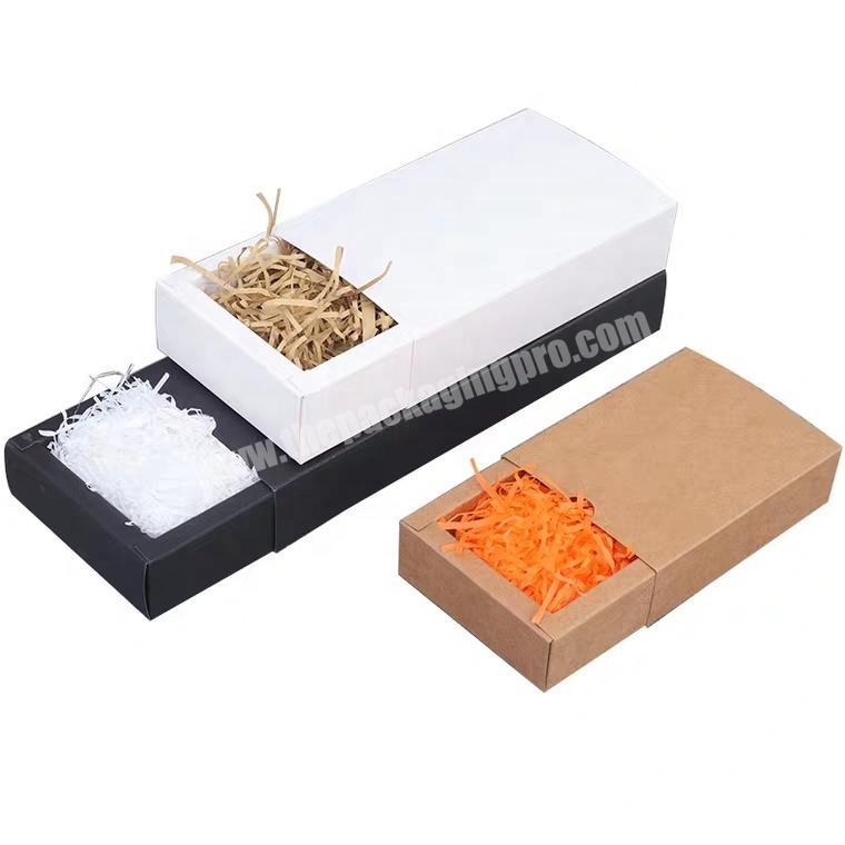 Custom Cheap Brown Kraft Drawer Sleeve Cardboard Gift Packaging Paper Box With Sleeve
