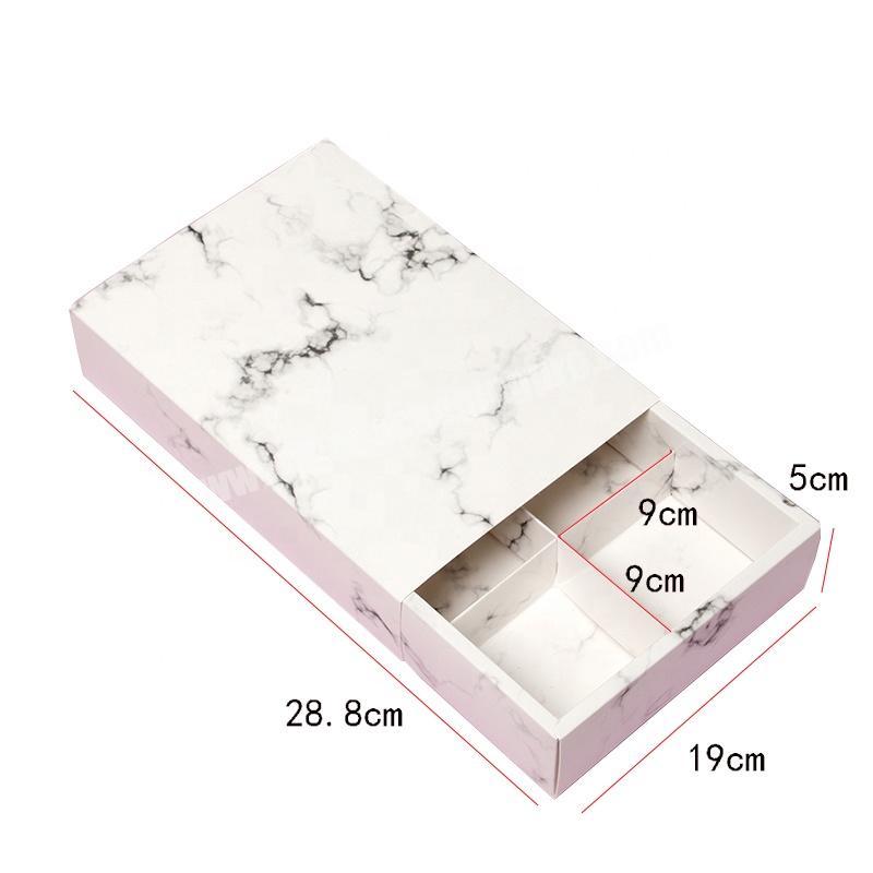 Custom Cheap Cost White Marble Paper Mooncake Packaging Box Chocolate Gift Boxes