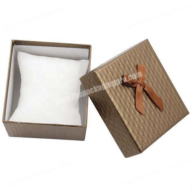 Custom cheap lid-off box cardboard paper watch packaging box with inserts