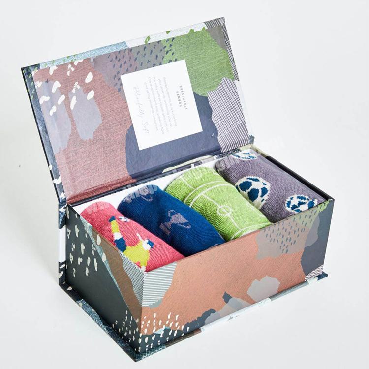Custom Cheap Luxury Designs Gift Set Paper Package Men'S Socks Box
