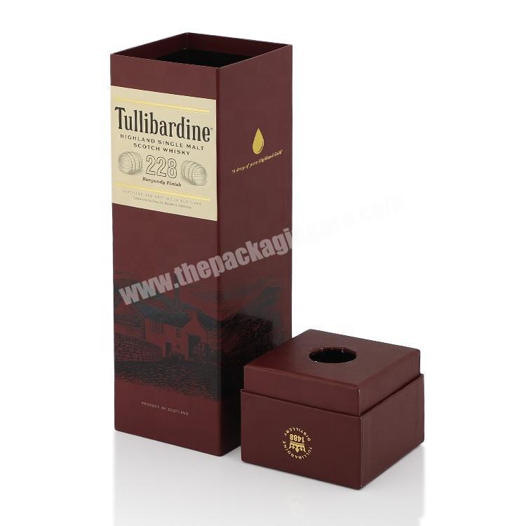 Custom Cheap Single Paper Cardboard Red Wine Glass Packing Gift Box Packaging