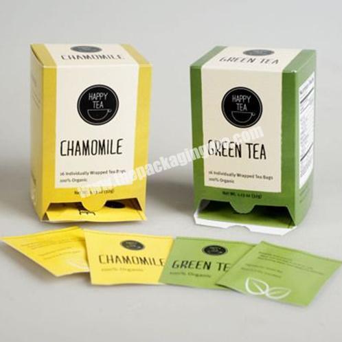 Custom Cheap Square Coated Paper liptontea Drink Bubble Tea Packaging Boxes For Tea bag