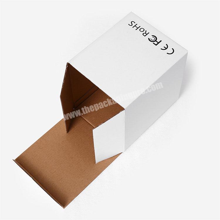 Custom cheap white mug flat folding packaging shipping gift box