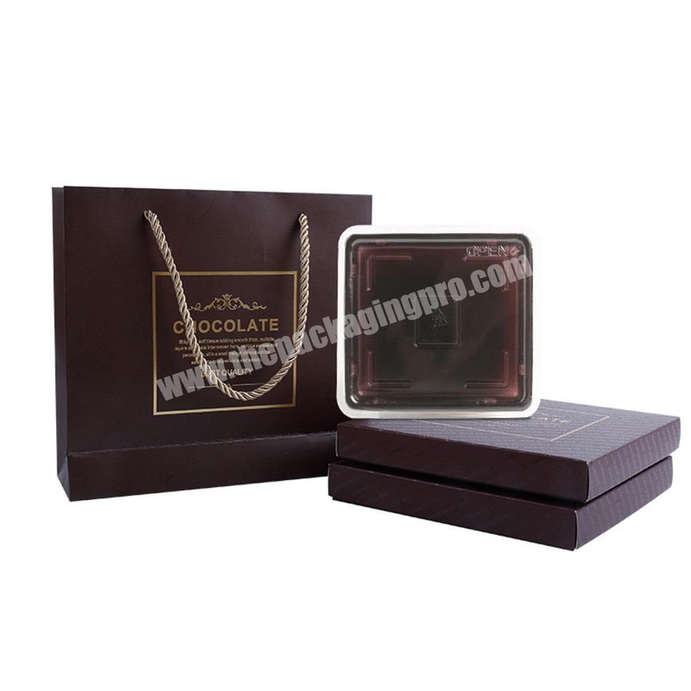 Custom Chocolate Cookie Cupcake Packaging Boxes With Bag With Inserts