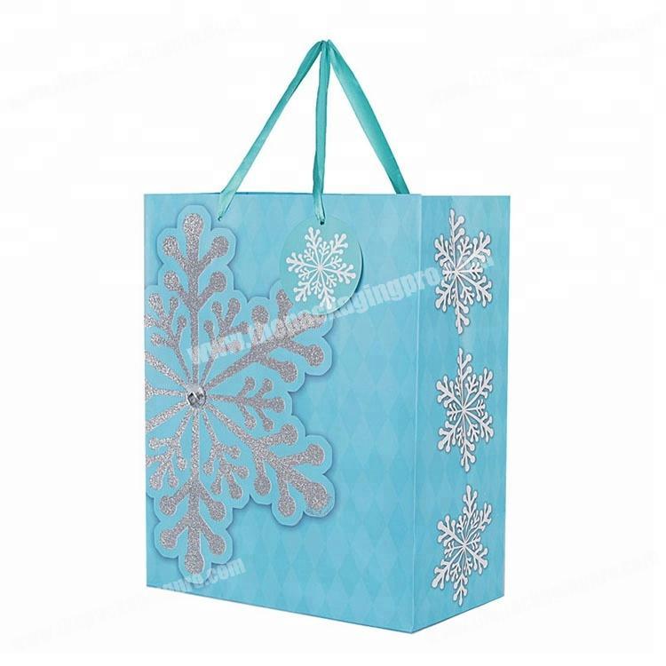 Custom Christmas Gift Paper Packaging Bag