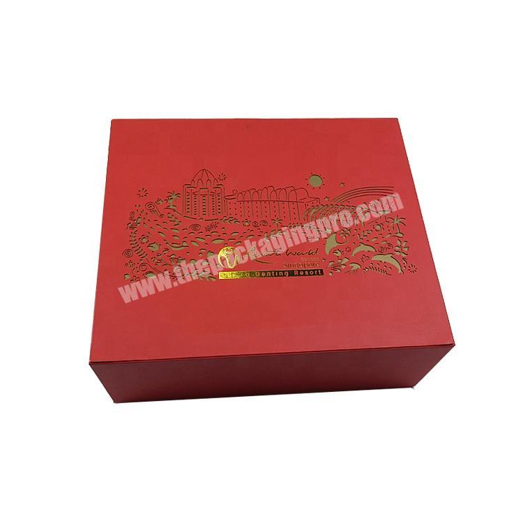 custom clothing shipping red packing box magnet gift wrapping