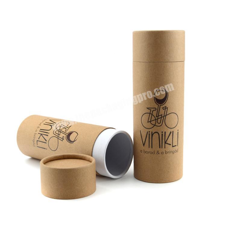 Custom coffee cardboard tube packaging round kraft paper tube packaging