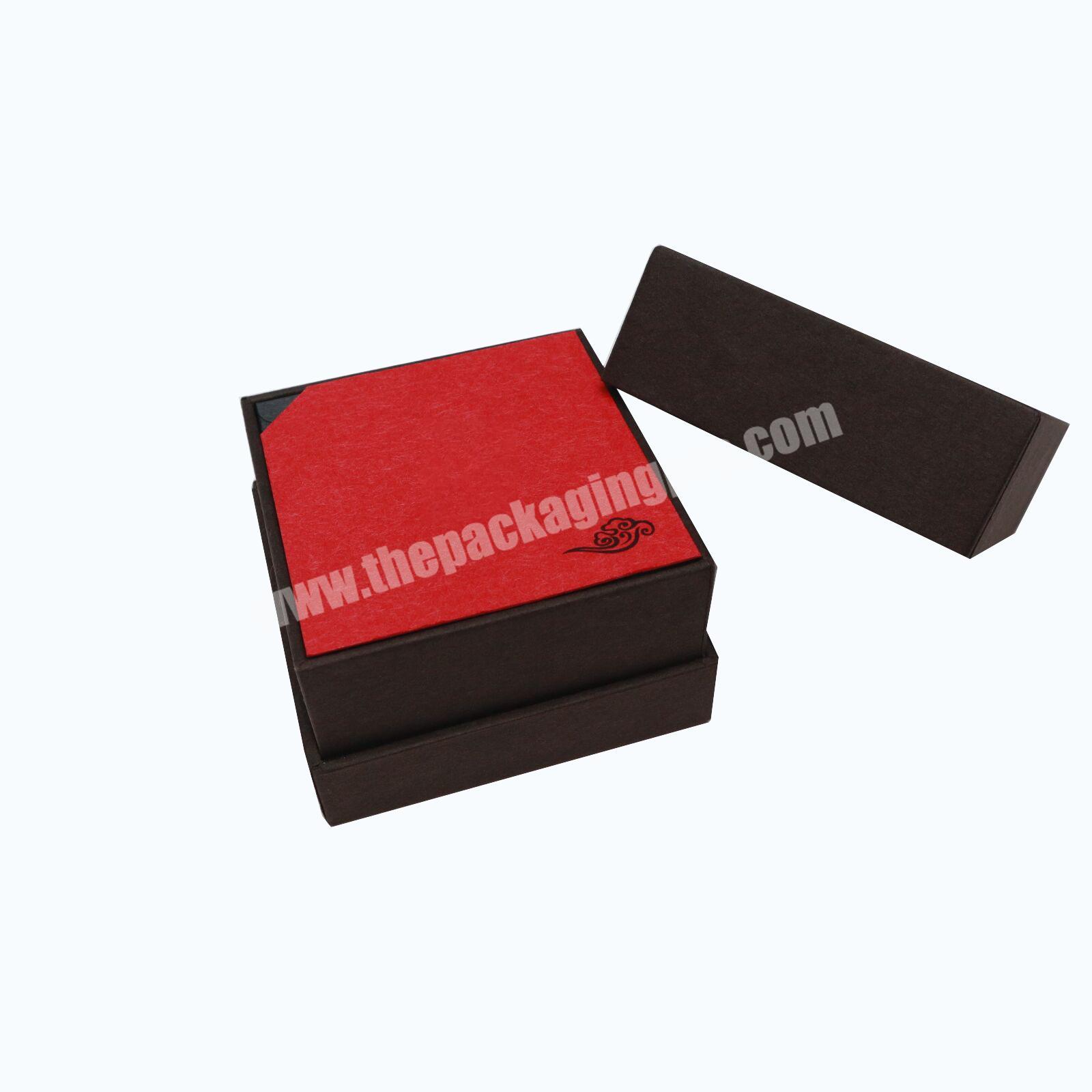 Custom color logo jewelry box  luxury gift packaging