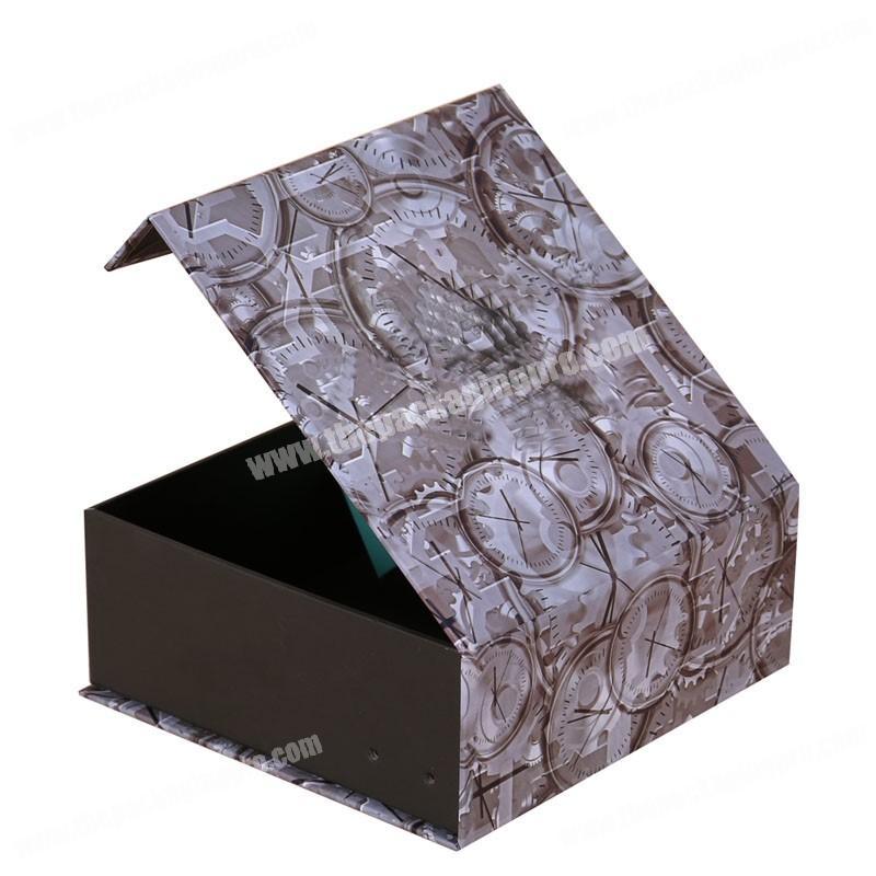 Custom color printing cardboard paper marble velvet gift box