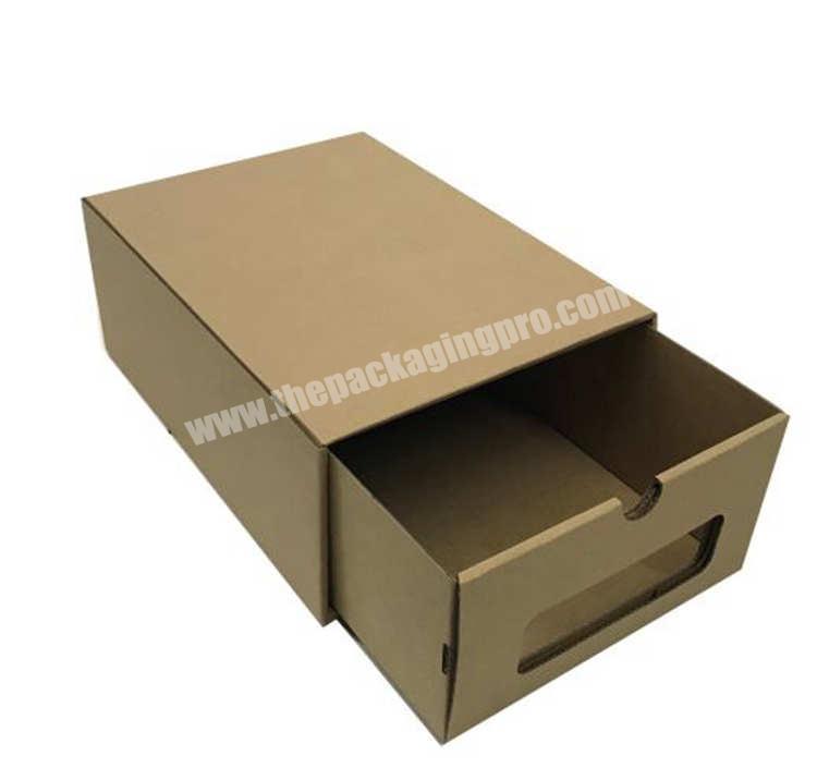 Custom Color Printing Shipping Corrugated Drawer Gift Box With Handle