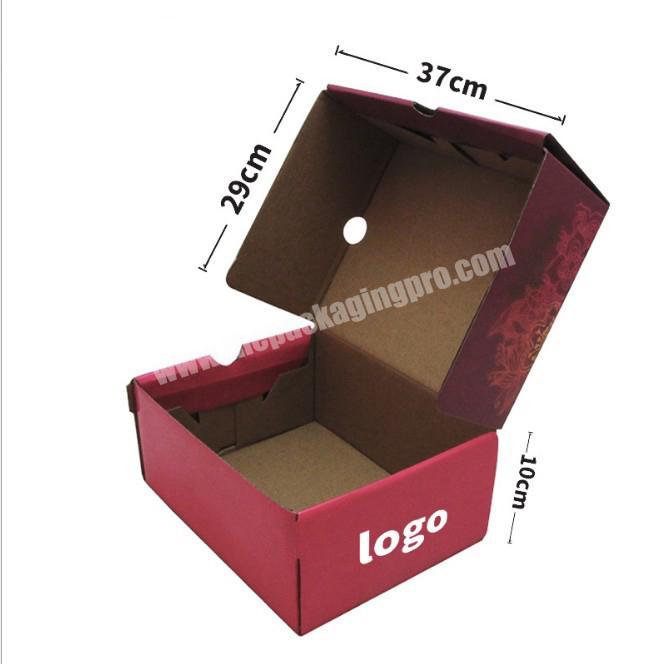 Custom Colorful folding kraft shoe box