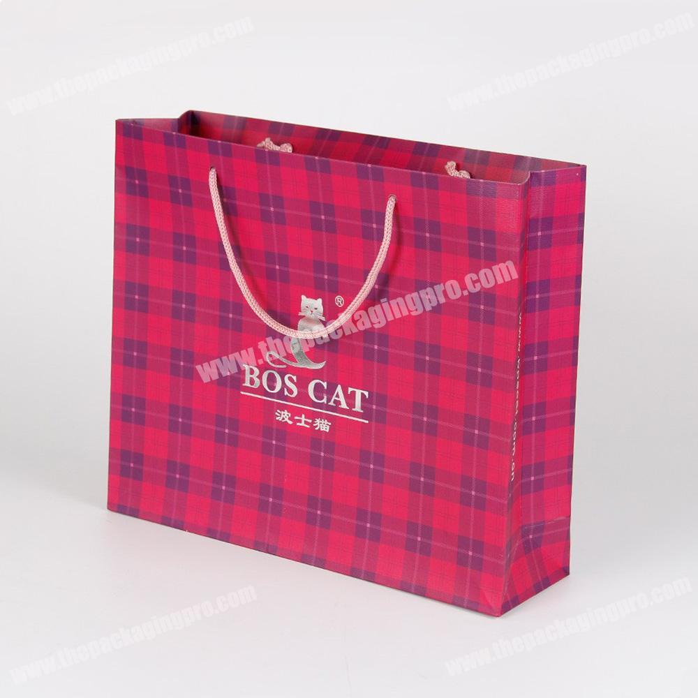 custom coloured shopping paper bags with handles