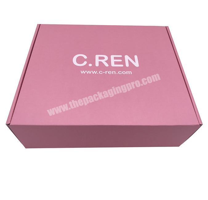 Custom Corrugated Board Shipping Box Gift Box for Cloth Dress Beauty Product Cosmetics Handbag Hair Extension Wigs Paper Box