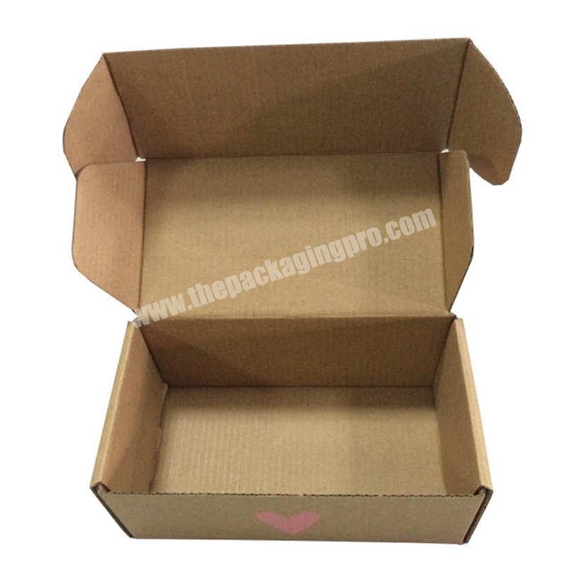 Custom Corrugated Brown Color Cardboard Ecommerce Box For Pizza Packaging