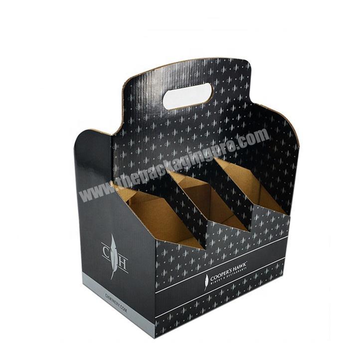 Custom corrugated paper beer packaging box 6 bottle shipping carton box