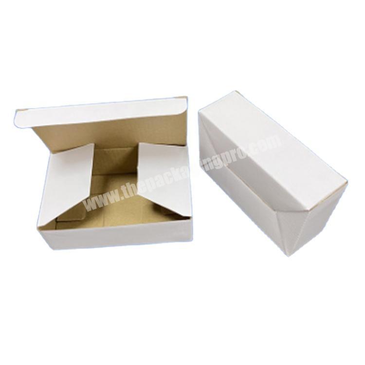 custom corrugated shipping box white clothing box