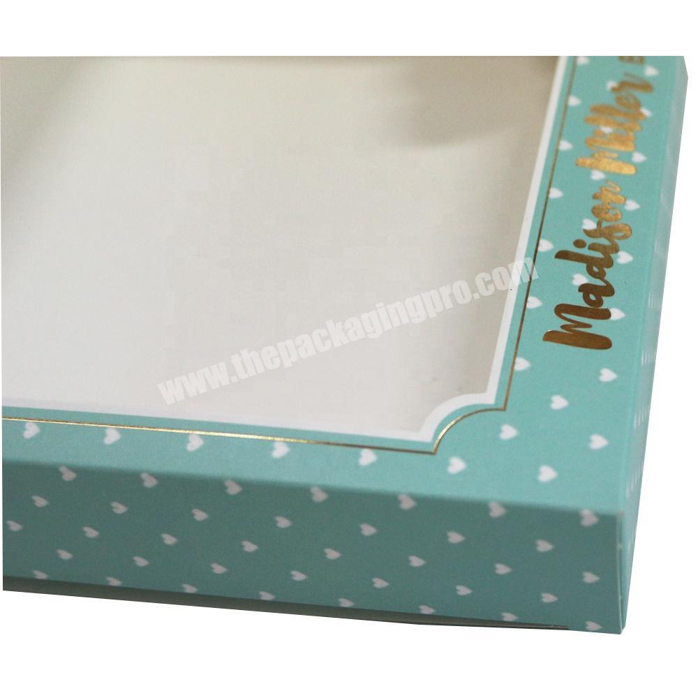 Custom cosmetic make up brush packaging box, hair brush packaging box with PVC window