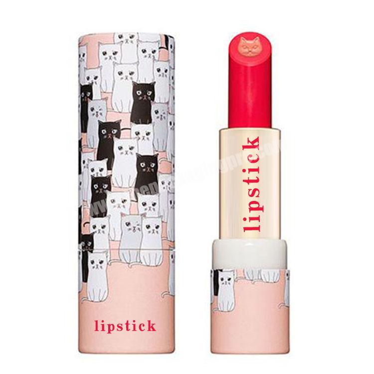 custom cosmetic push up paper tube for paper lipstick tube