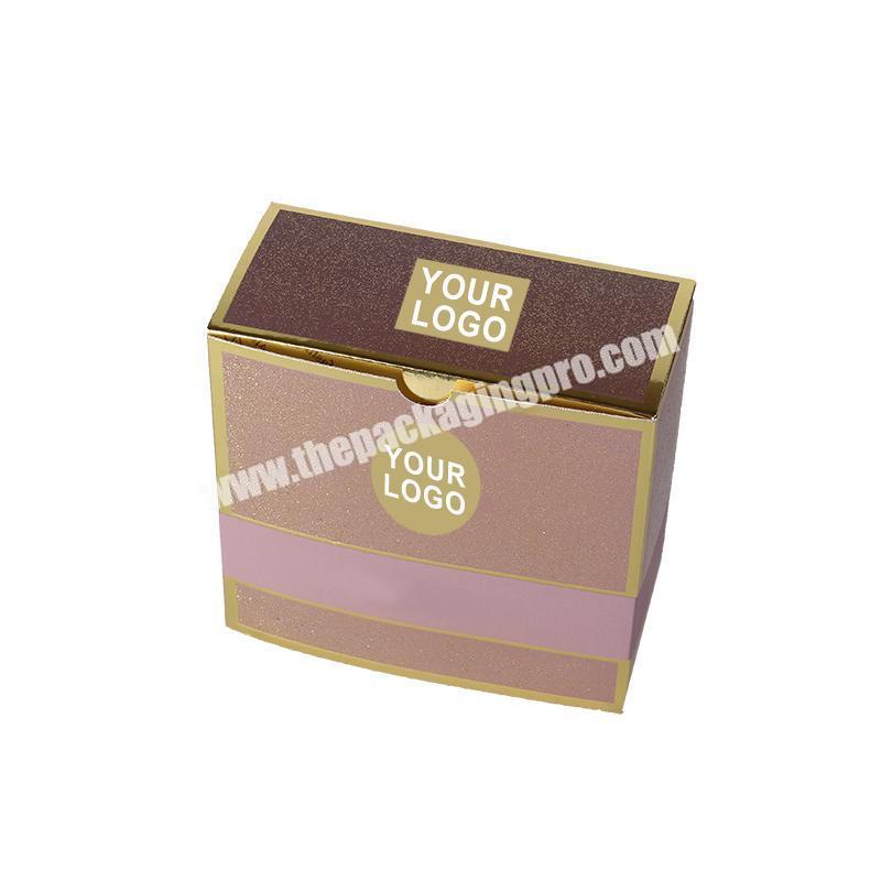 custom cosmetic soft board box printing logo promotion gifts box for beauty packaging
