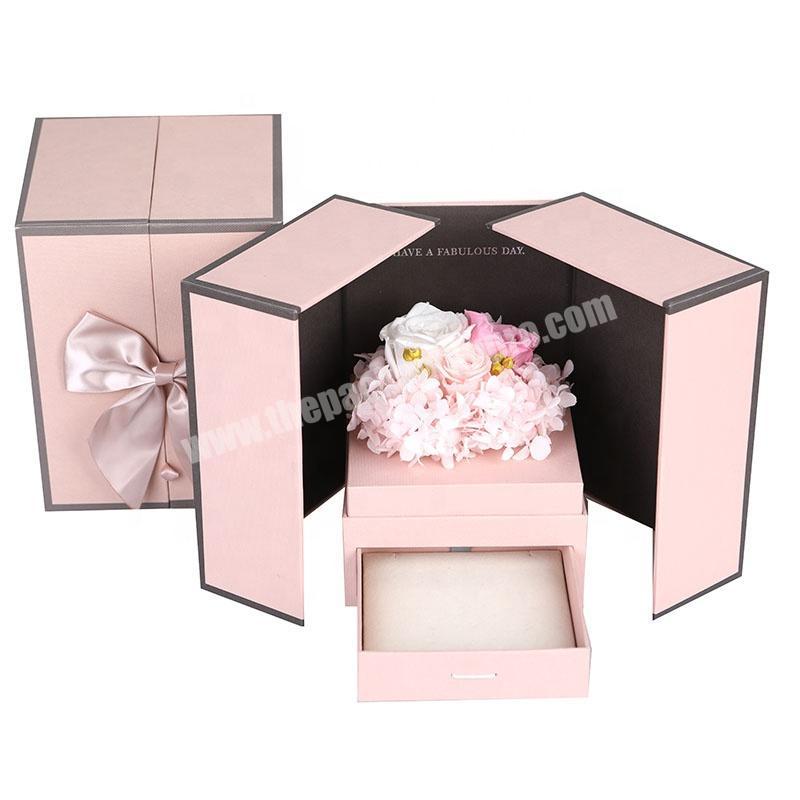 Custom Creative Design Shape Flower Gift Paper Box Packaging