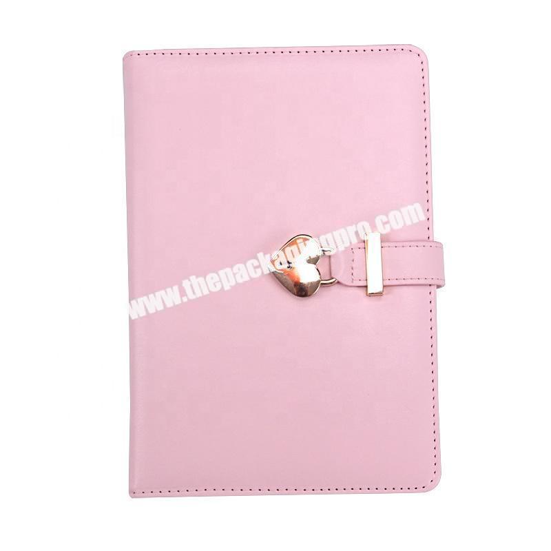 Custom Cute Stationery Refillable Ring Binding Notebooks Gift Set School Office Pu Leather Hardcover Notebook With Box And Pen