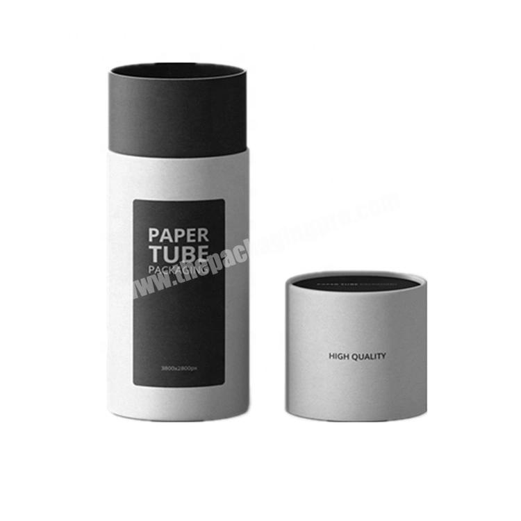Custom Cylindrical Round Paper Gift Packaging Box with Lid for Tea