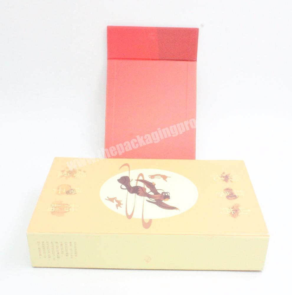 Custom Decorative Cardboard Mooncake Packaging Gift Paper Box