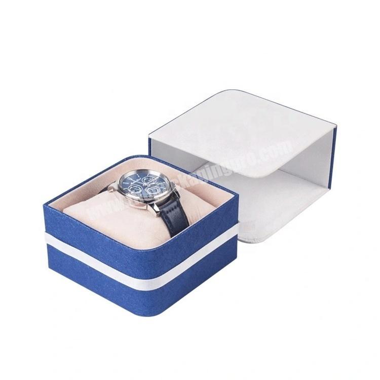 Custom Deluxe Cardboard Gift Box Drawer Paper Watch Box with Pillows