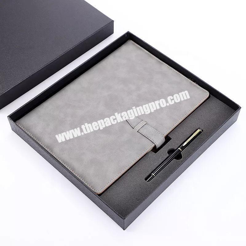 Leather Notebook Pen | Black Leather Book | Black Notebook Pen | Black Book  Square - Black - Aliexpress