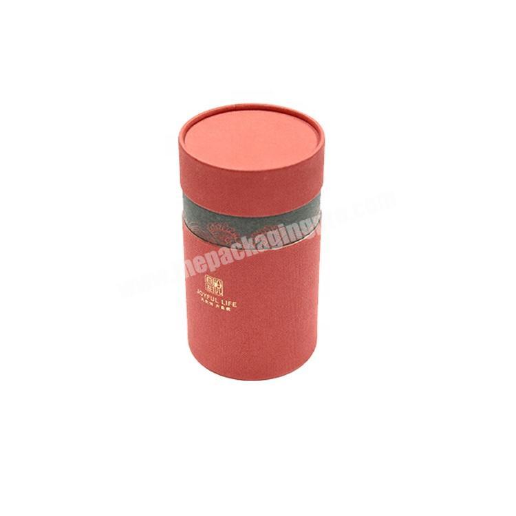 Custom design Biodegradable food grade cylinder box tea paper tube packaging