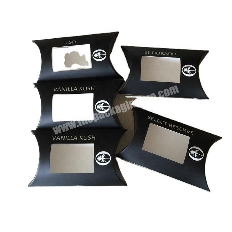 Custom Design Candy Gift Pie Pillow Black Paper Box Packaging