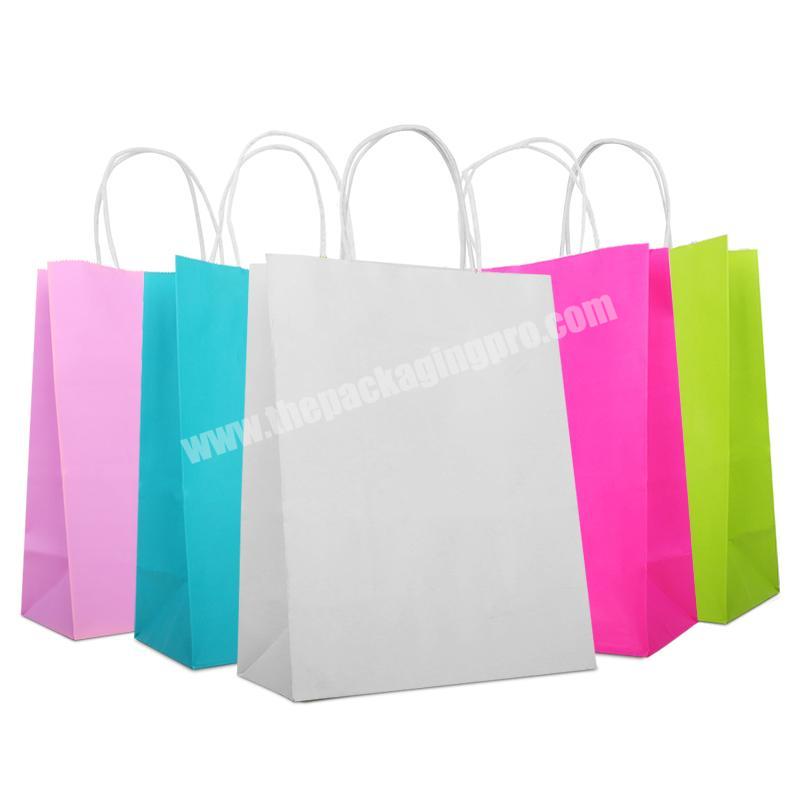 Custom Design Cheap White Craft Kraft Paper Bag for Shopping