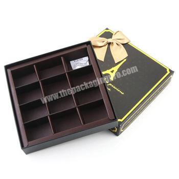 Custom design chocolate candy paper packaging box printing with insert
