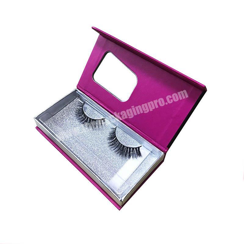 custom design cute eyelash box packaging magnetic closure eyelash box china manufacture