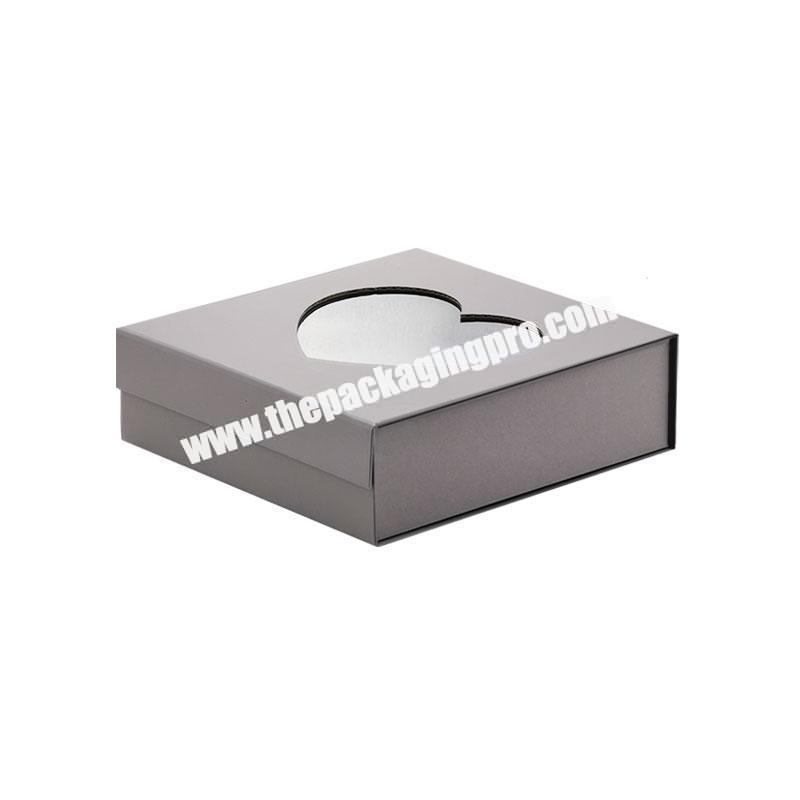 Custom design high quality grey color magnetic gift product packaging box