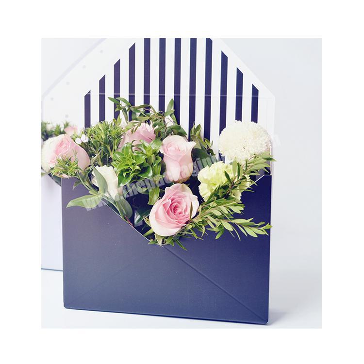 custom design hot sale cardboard wholesale flower single rose gift box
