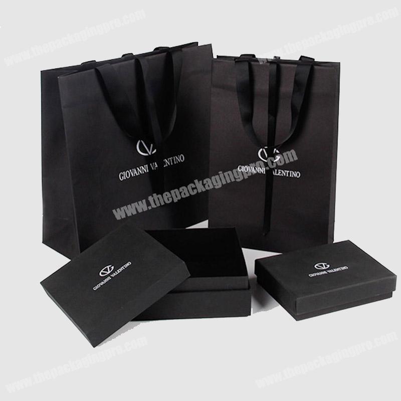 Custom design logo gift bags high end paper shopping gift bags