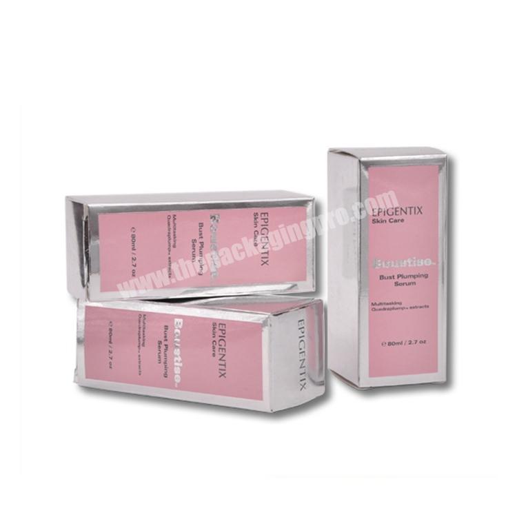 Custom design luxury skin care cream art paper cosmetic box for dropper packaging