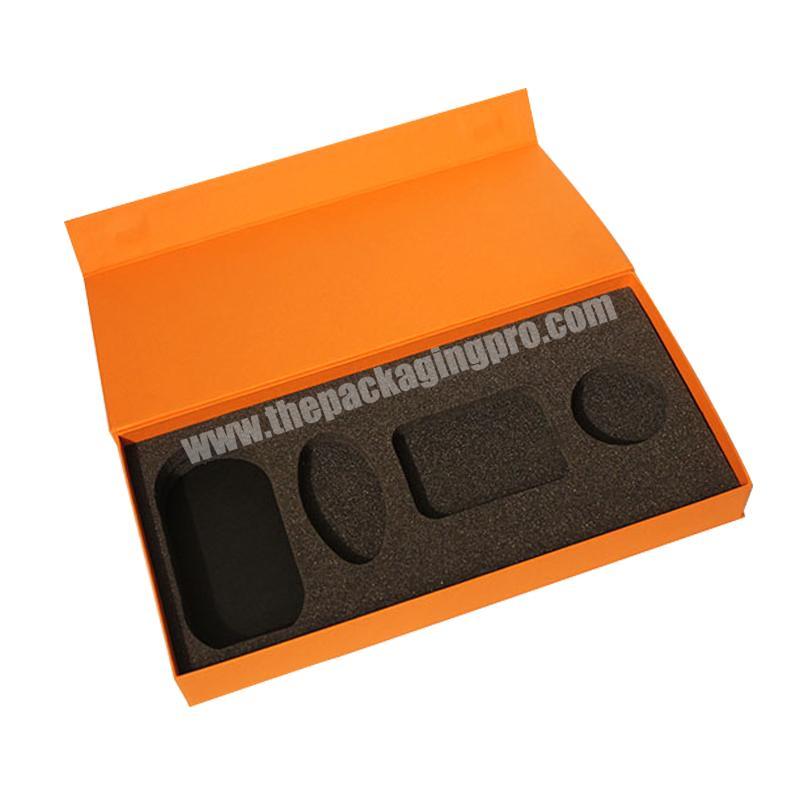 Custom Design Paper Packaging Magnetic Gift Box for Small Product with Foam Velvet Insert