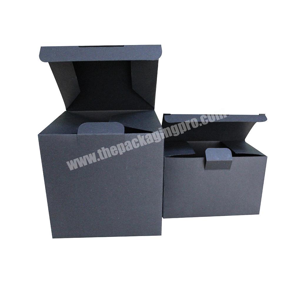 Custom design paperboard matte black gift box
