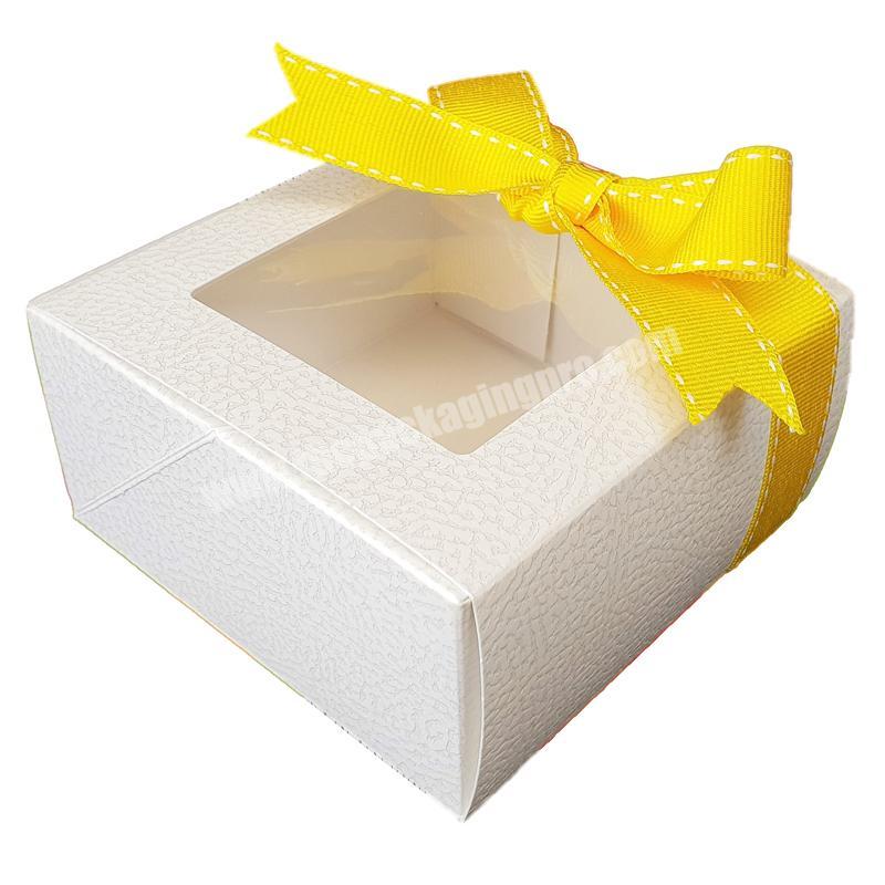 Custom Design Plain Craft Food Grade Paper Gift Box Cake Packaging Box