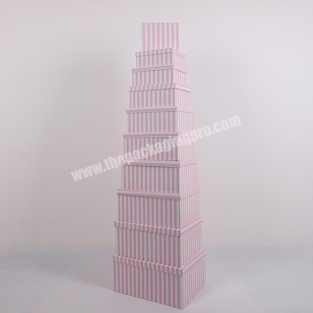 Custom Design Rectangular Cardboard Boxes With Metal Handle And Corner