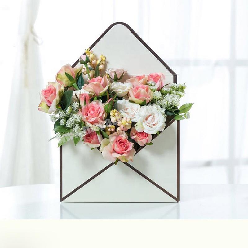 Custom Design Wedding Flower Packing Decorative Envelope Box For Wholesale